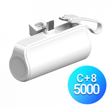 2way 도킹 일체형 보조배터리 5000mAh C타입 + 8핀 #2
