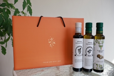 올리브오일 250ml +트러플오일 250ml + 발사믹식초 250ml 선물세트 #2