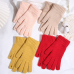 작은이미지: W010 베이직 핑거홀 골지 컬러 니트 터치 손가락 장갑 #4