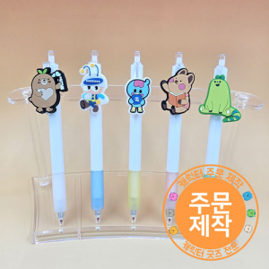 PVC캐릭터 핑거러버볼펜 젤심 // 주문제작