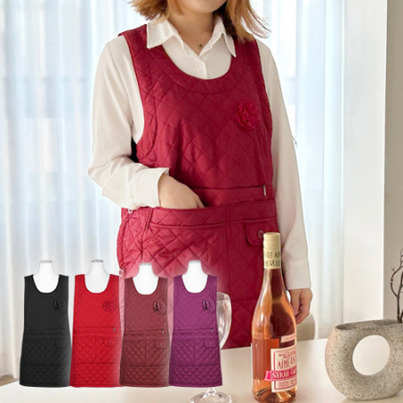 여자 여성 따뜻한 기모 원피스 앞치마 L,2XL #2