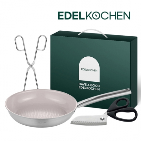 에델코첸 올 뉴 이지프리즘 프라이팬 24cm + 멀티집게 + 칼슈미트 캠핑가위 선물세트 #2