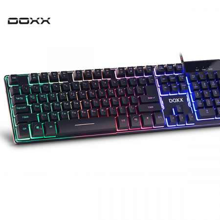 DOXX DX-LK30 비키스타일 동시입력 LED 플런저 게이밍 유선 키보드 블랙 #2