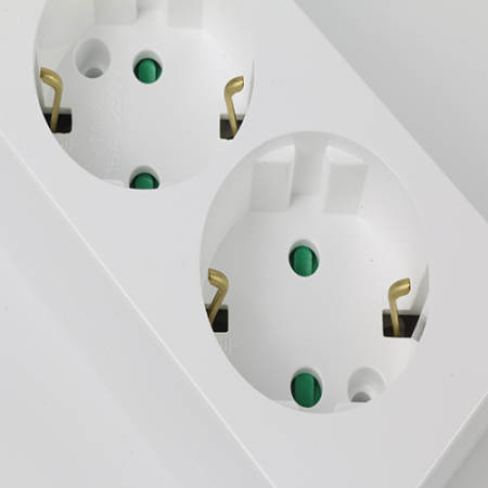 아남 고용량 4000W 배선차단기 2구 멀티탭 4.5m 국산 과부하 차단기 #6