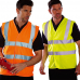 작은이미지: 심플 형광 야광 작업 조끼 WS01 #2