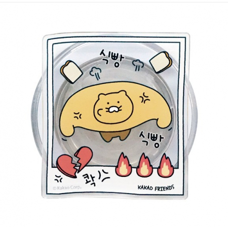 카카오프렌즈 슬로피 클리어 춘식이 에폭시 맥스탠드 톡 맥세이프 호환 스마트 그립 홀더 톡 #5