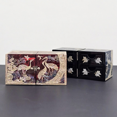 아름누리 소나무와 학 자개 쌍합보석함 #3