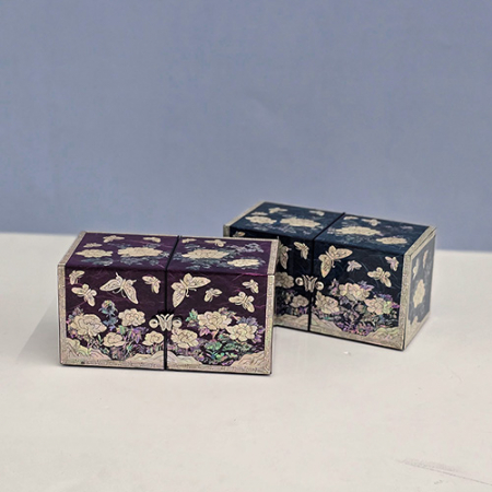 아름누리 목단꽃나비 자개 쌍합보석함 #2