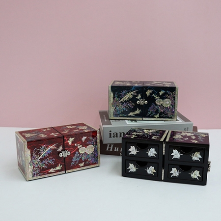 아름누리 매란국죽 자개 쌍합보석함 #2