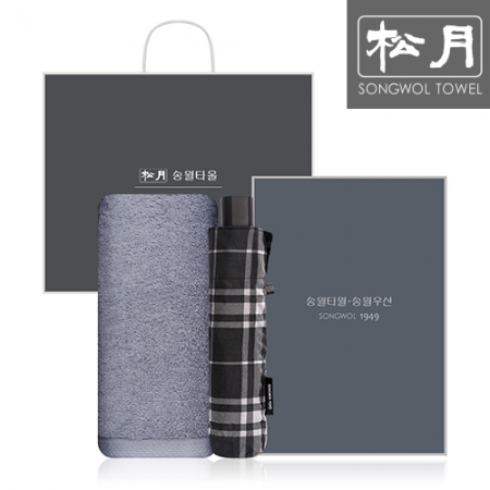 송월 SWU 3단 뉴모던체크 우산 1P + 테일러 타올 1P #2
