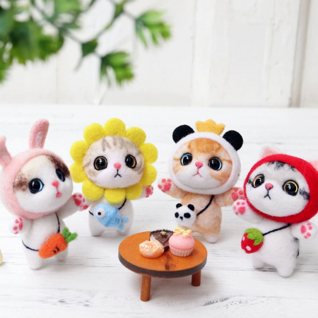 DIY 고양이 양모펠트 패키지 4종 #2