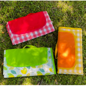 벨크로 손잡이 돗자리 매트 방수 체크 접이식 감성 휴대용