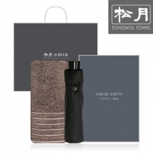 송월 SWU 3단 컬러무지 우산 1P + 필라라인 타올 1P