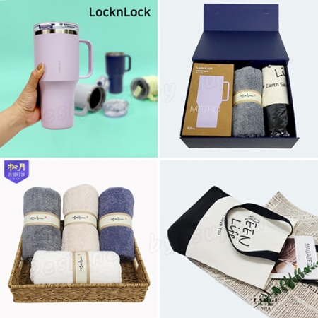 데일리15호 락앤락 메트로킹 대용량 텀블러 선물세트 송월타올 에코백투톤 #5