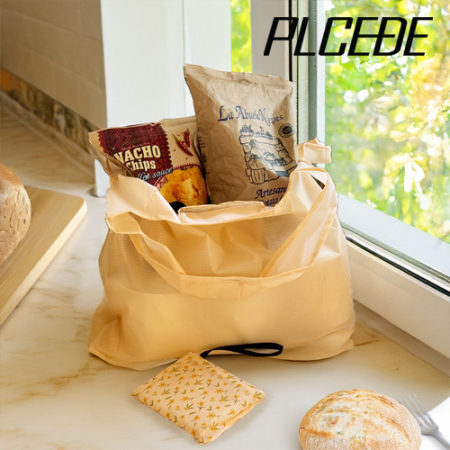 플씨드 꽃무늬 파우치 베이지 일체형 장바구니 #2