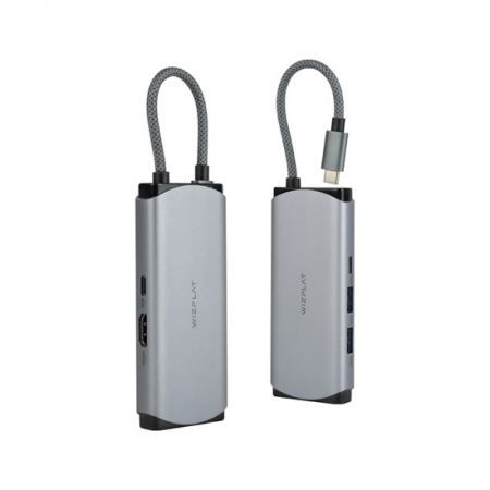 6 IN 1 멀티 USB허브 USB3.2 Gen2 10Gpbs HDMI RJ45 유선기가랜 PD 100W #4