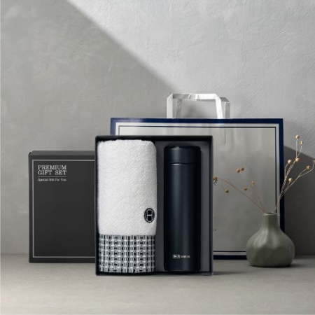 송월 프리미엄 선물 세트, 송월 호텔컬렉션 톤40 1P + 스마트온도텀블러 500ml 1P #3