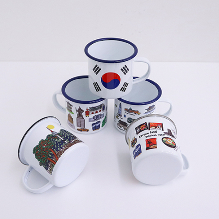 아름누리 서울코리아 화이트법랑머그컵 #3