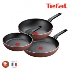 테팔 PTFE IH 뉴 셰프터치 3종세트 프라이팬 20cm + 30cm + 볶음팬 28cm // 인덕션 가능