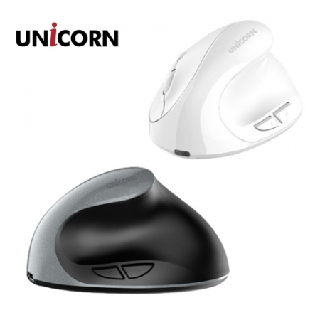 유니콘 FX-700B 버티컬 무선마우스 2.4G BT 듀얼모드 손목보호 VDT증후군예방 USB충전식 #2