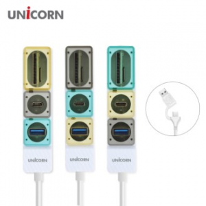 유니콘 RHC-300C Gen2 USB3.1 멀티 USB허브 TF SD카드리더기
