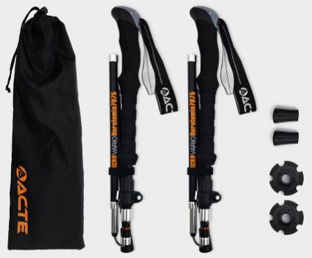 액트 AST-235 5단 접이식등산스틱 듀랄루민7075 2개1세트 #2