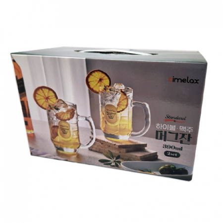 스탠다드 하이볼, 맥주 머그잔 2개 손잡이박스 #2