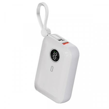 액센 B410 잔량표시 일체형 유선 고속충전 보조배터리 10000mAh #2