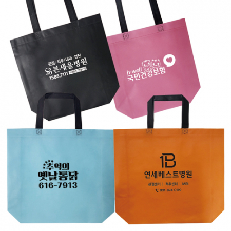 코팅 부직포가방 M형 42x32x10 31.5x26x10 #2