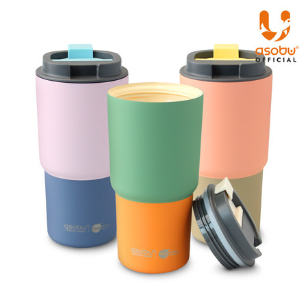 아소부 세라믹 픽미업 파스텔 진공 텀블러 650ml #2