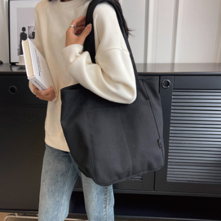 패션 라이브라 지퍼형 에코백 캔버스 가방 크로스백 #2