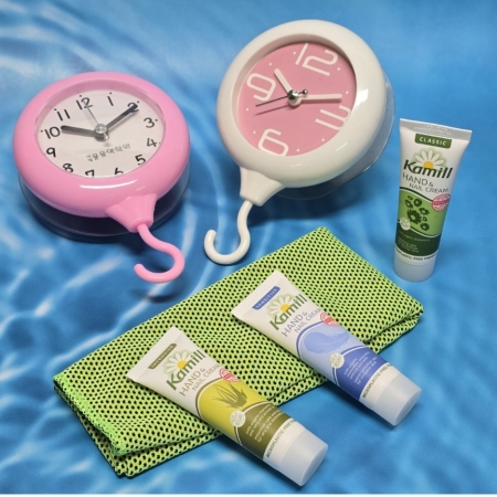 수건 타올 걸이 시계  욕실시계 흡착시계 타월 #3