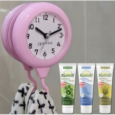 수건 타올 걸이 시계  욕실시계 흡착시계 타월