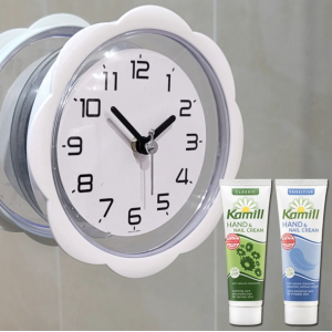 꽃 흡착시계 부착시계 방수시계 판촉 선물