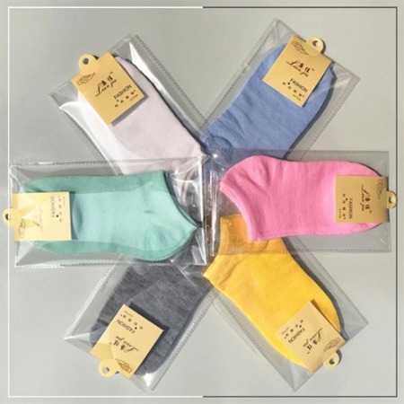 소프트컬러 여성 단목 스니커즈 양말, 발목 보온 #2