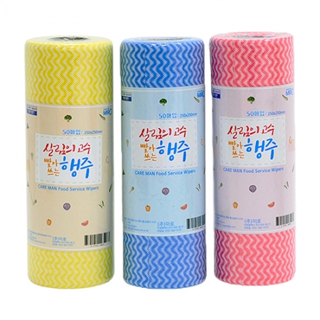 뜯어 써 위생적인 판촉 주방 롤행주 50매 #2