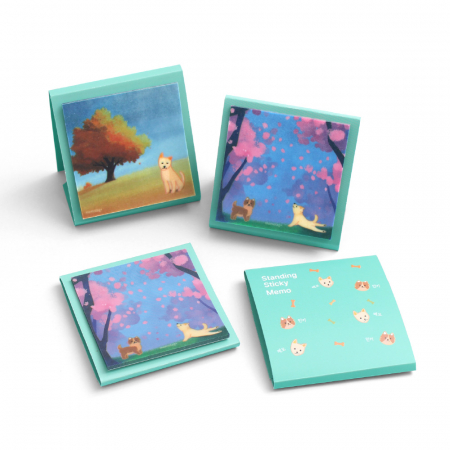 스탠드형 컬러 트레싱지 점착메모지 1P #2