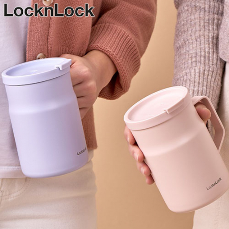 락앤락 4263 뉴 메트로 스텐 밀폐 머그 텀블러 475ml 핑크, 바이올렛, 민트 #2