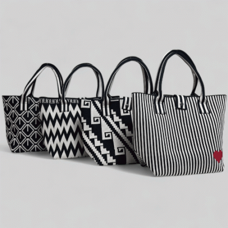 패턴 토트백 시장가방 단체 여성가방 #2