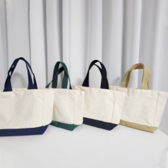 10수2합 마카롱 컬러 사각형 캔버스 에코백