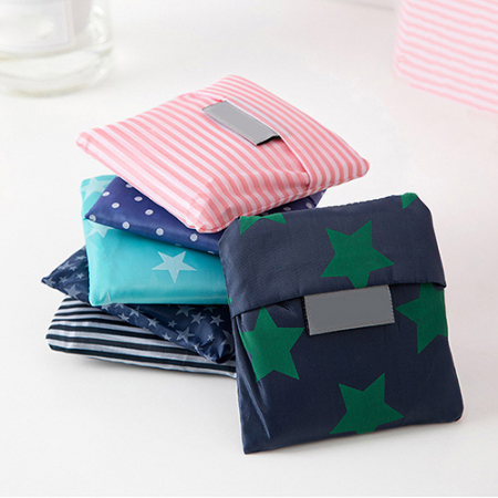 패턴 포켓형 장바구니 포켓장바구니 시장가방 쇼핑백 // 인쇄가능 #3