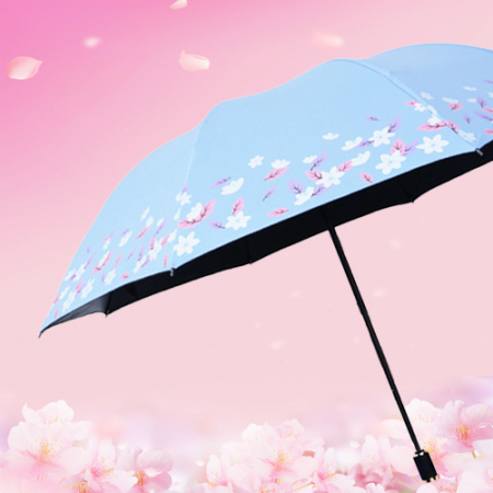 루티네 플라워 3단 수동 암막 양우산 인쇄무료 #3