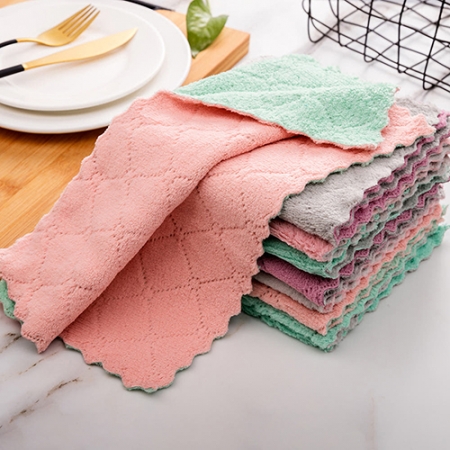 극세사 벨벳 양면 요술행주 25cm*25cm 벌크 #2