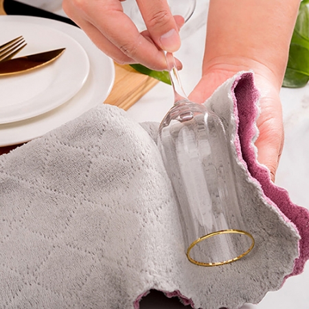 극세사 벨벳 양면 요술행주 16cm*27cm // 개별opp비닐포장 #6