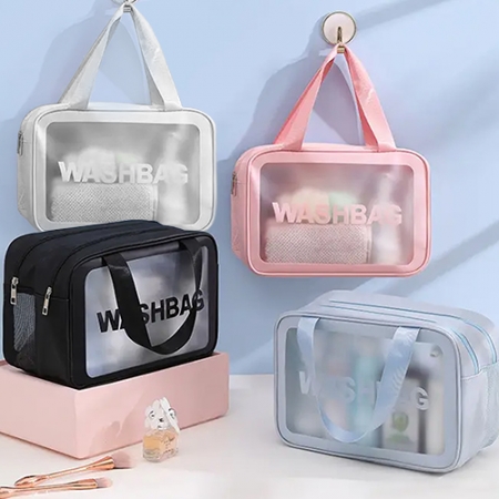 더블 지퍼 방수 휴대용 분리 화장품백 #2