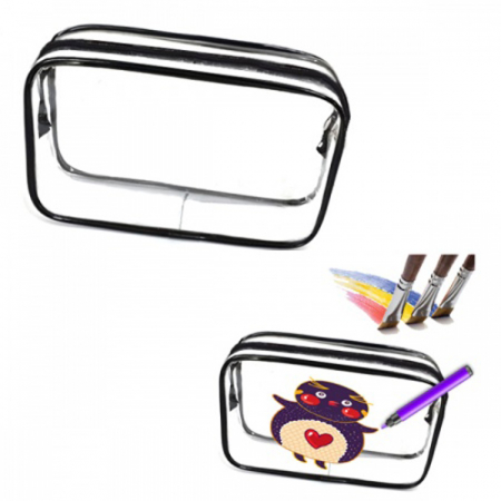 투명 사각 트래블 파우치 PVC #2