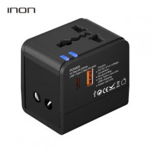 USB 2포트 해외 여행용어댑터 1USB + 1Type C