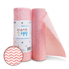 물에 쉽게 빨아쓰는 판촉 주방 롤행주 50매