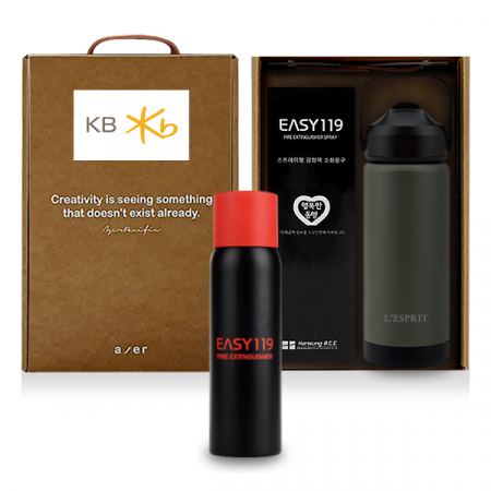 레스쁘리 고급 캠핑세트 A, 릿지라인 하이드로텀블러 510ml + 이지119 강화액 미니 소화기 354g #3