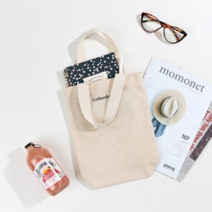 코튼앤코 커스텀 세로형 에코백 23x30x8  // 국내 제작형